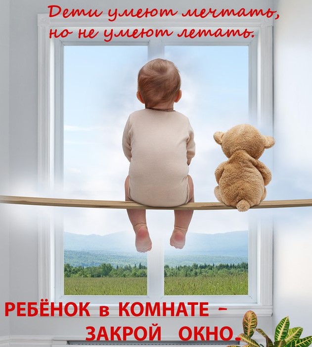Профилактика несчастных случаев выпадения детей из окон.